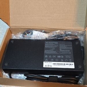 Black Laptop AC Adapter Charger - Compatible Power Supply 300W 20V